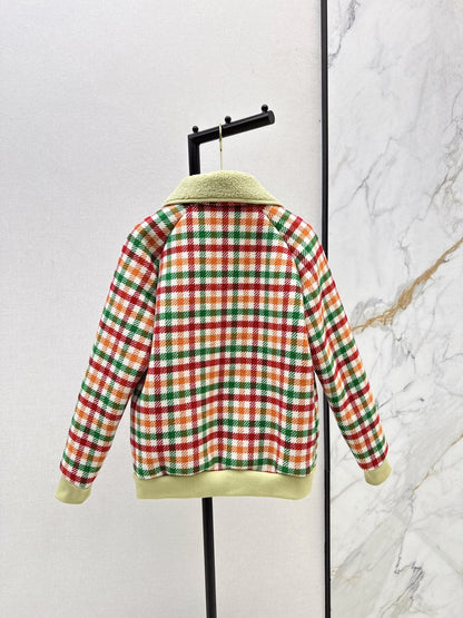 Miu NEW plaid coat
