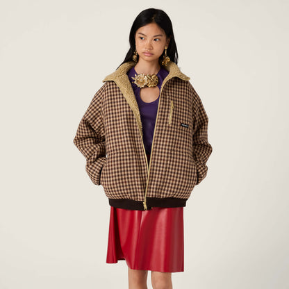 Miu NEW plaid coat