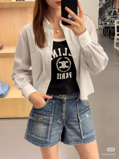 Ce1n NEW striped shirt