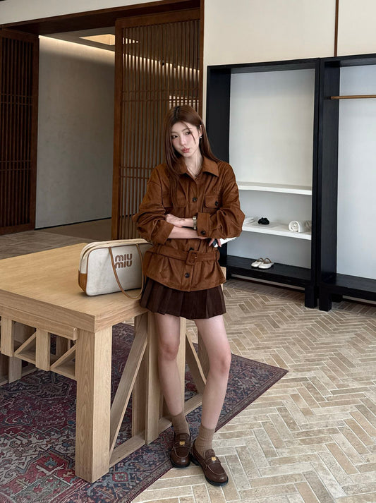 Miu NEW belted jacket