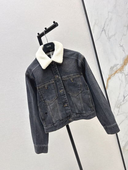 CD NEW lapel denim jacket