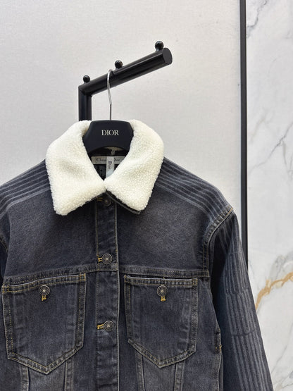 CD NEW lapel denim jacket