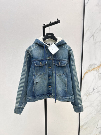 CD NEW hooded denim jacket