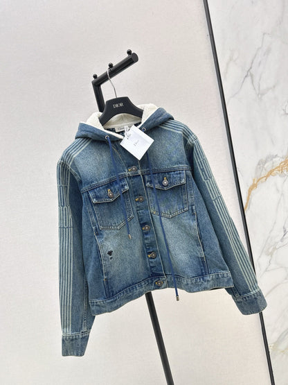 CD NEW hooded denim jacket