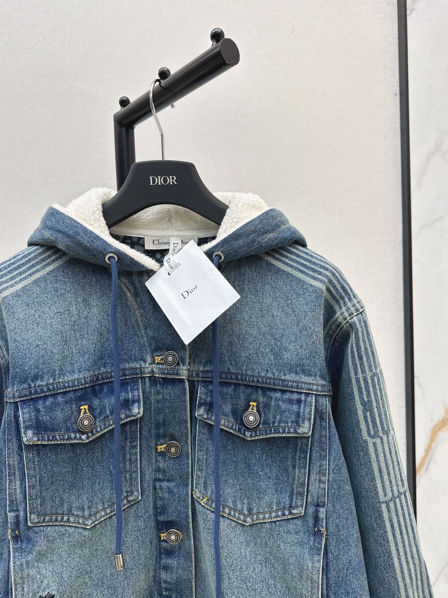 CD NEW hooded denim jacket