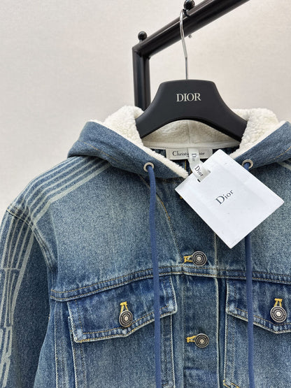 CD NEW hooded denim jacket