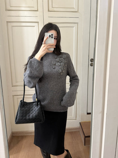 Chan NEW floral sweater