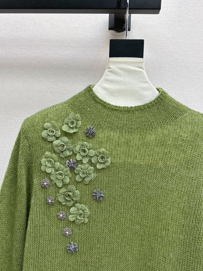 Chan NEW floral sweater