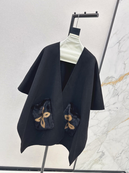 Loro NEW wool cape coat