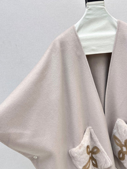 Loro NEW wool cape coat