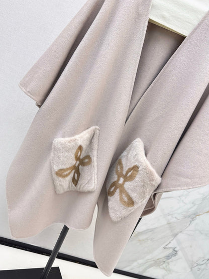 Loro NEW wool cape coat