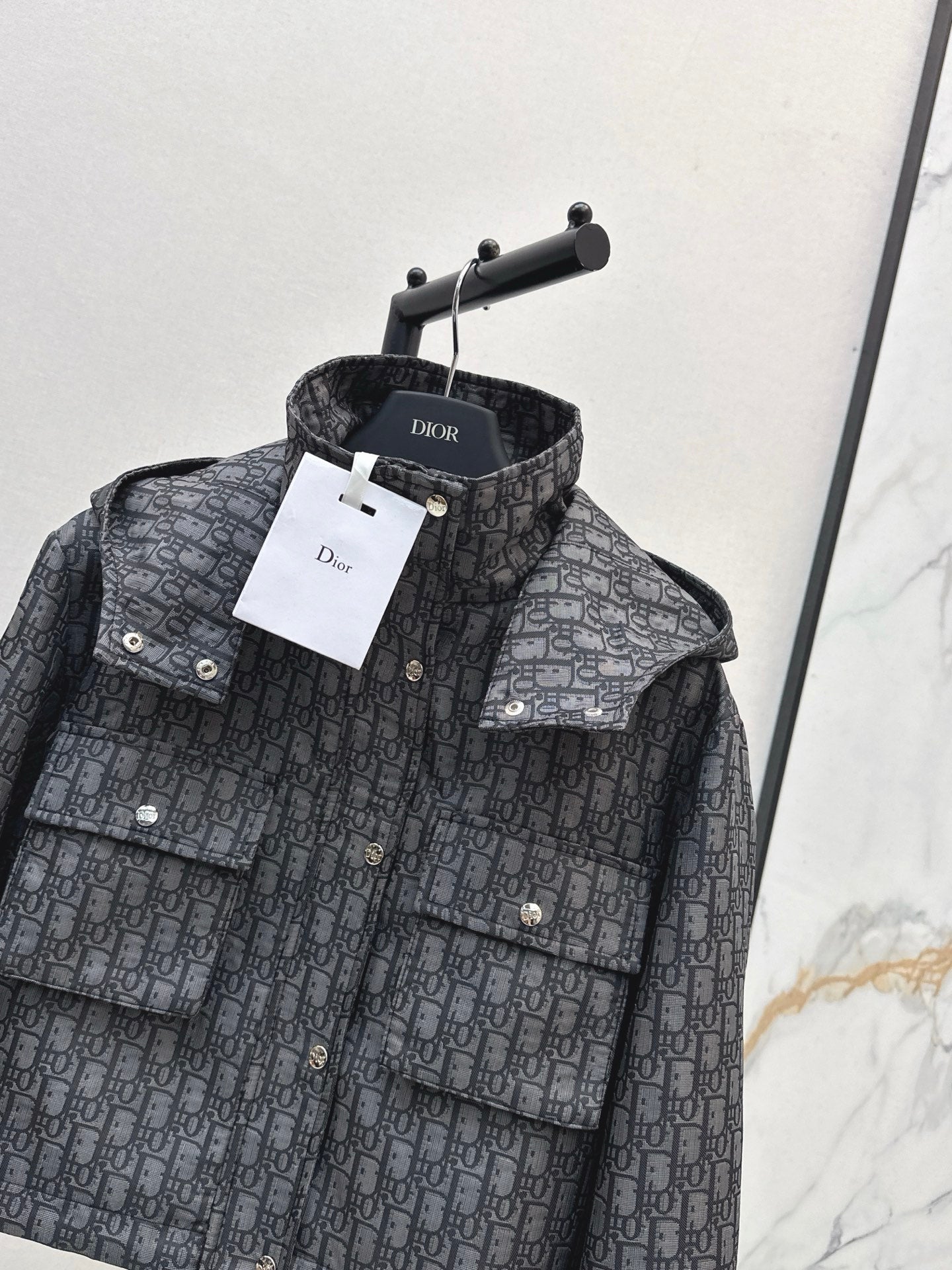 CD NEW Hooded cropped jacket