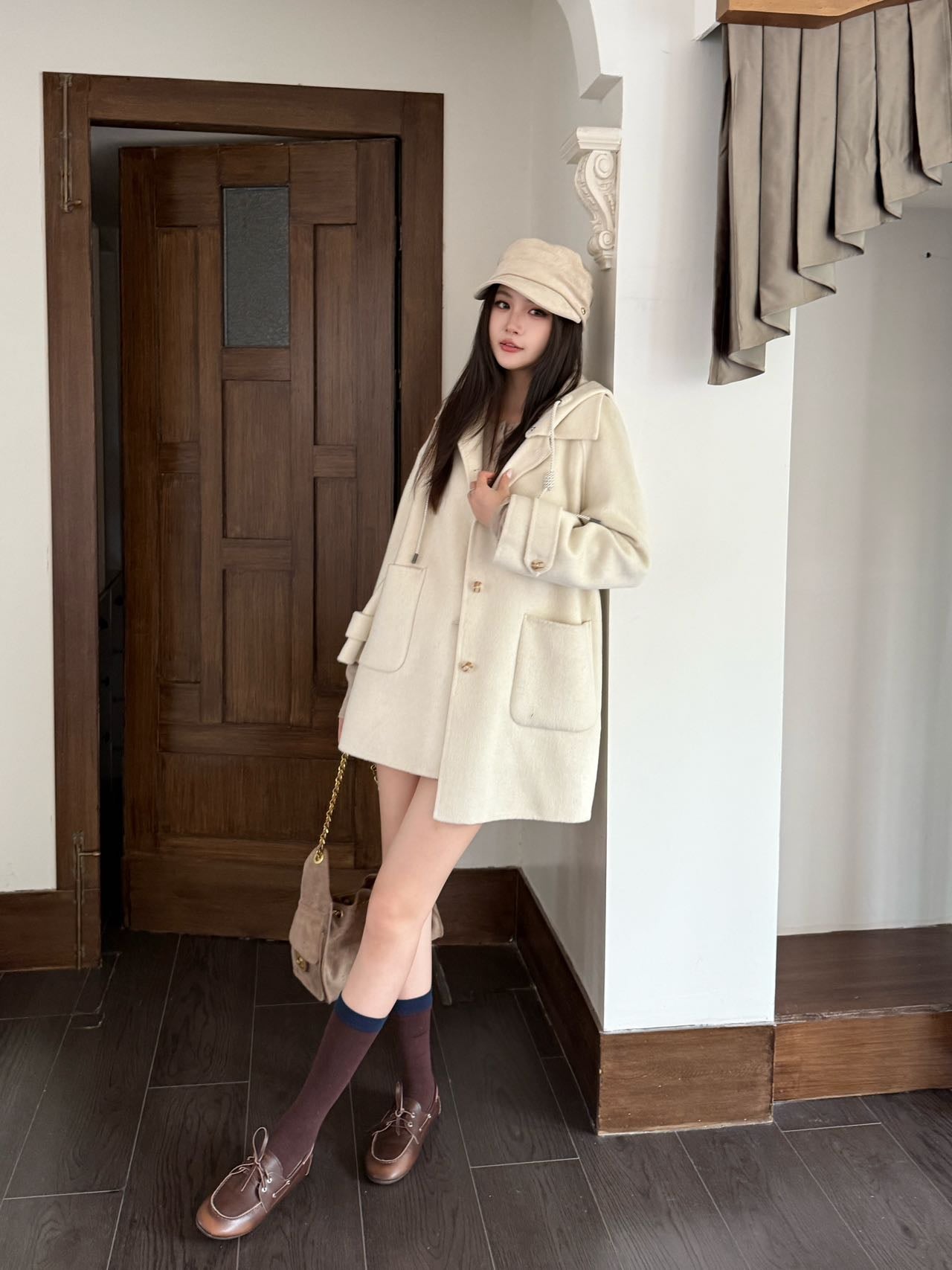 Loro NEW wool hooded coat