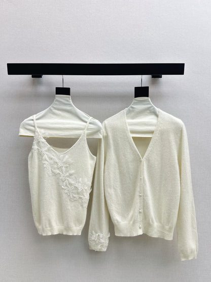 Chan NEW Lace knit suit