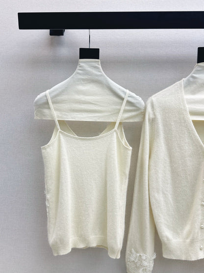 Chan NEW Lace knit suit