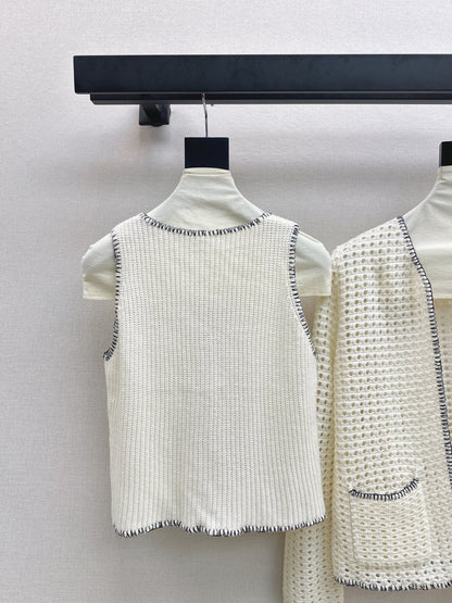 Chan NEW Hollow knit suit