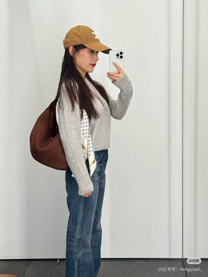 Ce1i NEW goat hair sweater