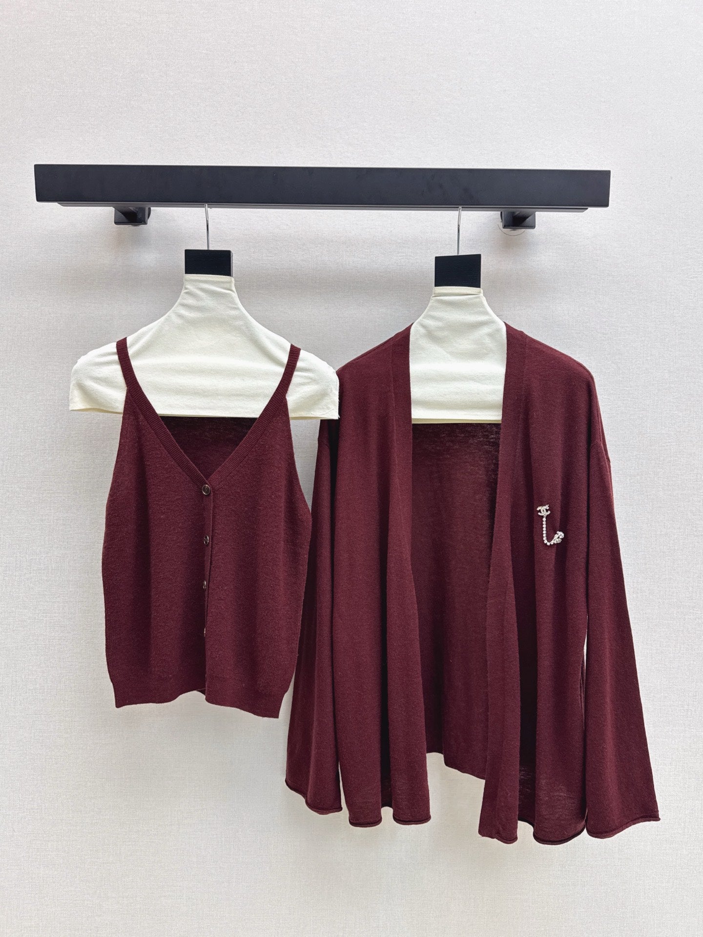 Chan NEW Knitted vest cardigan