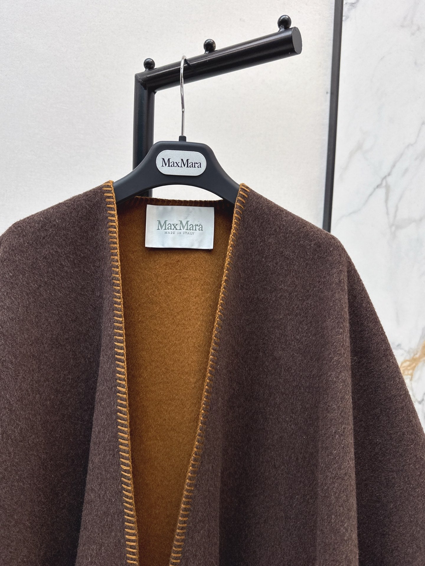 Max NEW wool cape coat