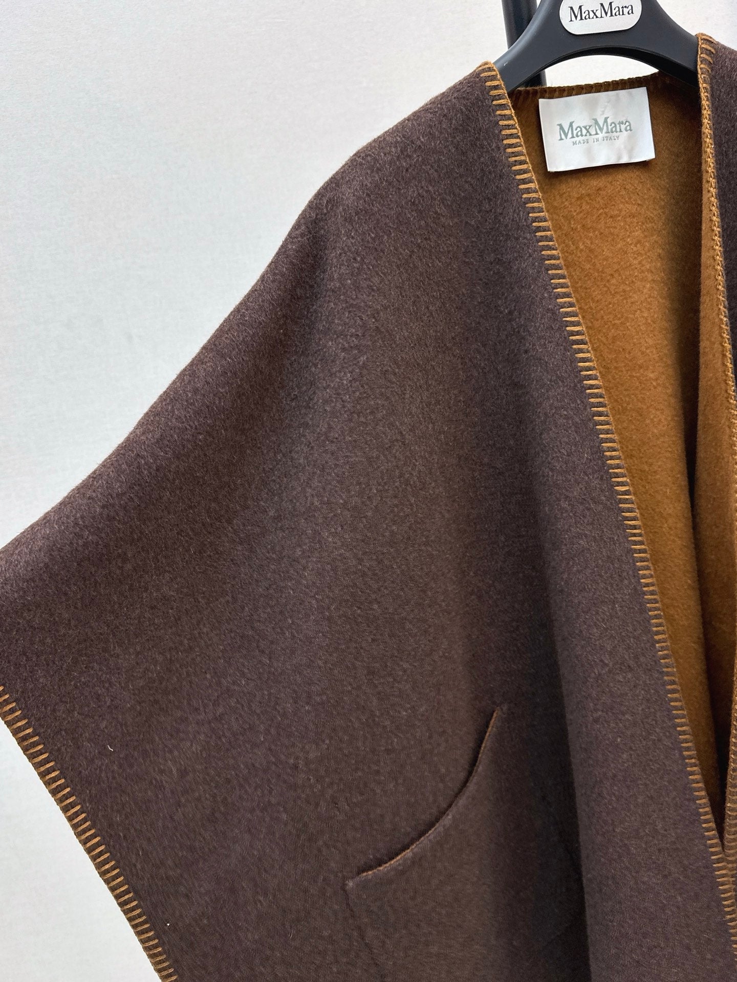 Max NEW wool cape coat