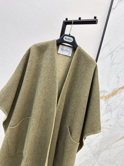 Max NEW wool cape coat
