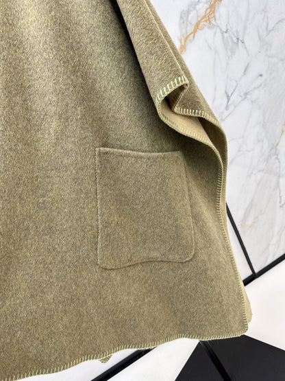 Max NEW wool cape coat