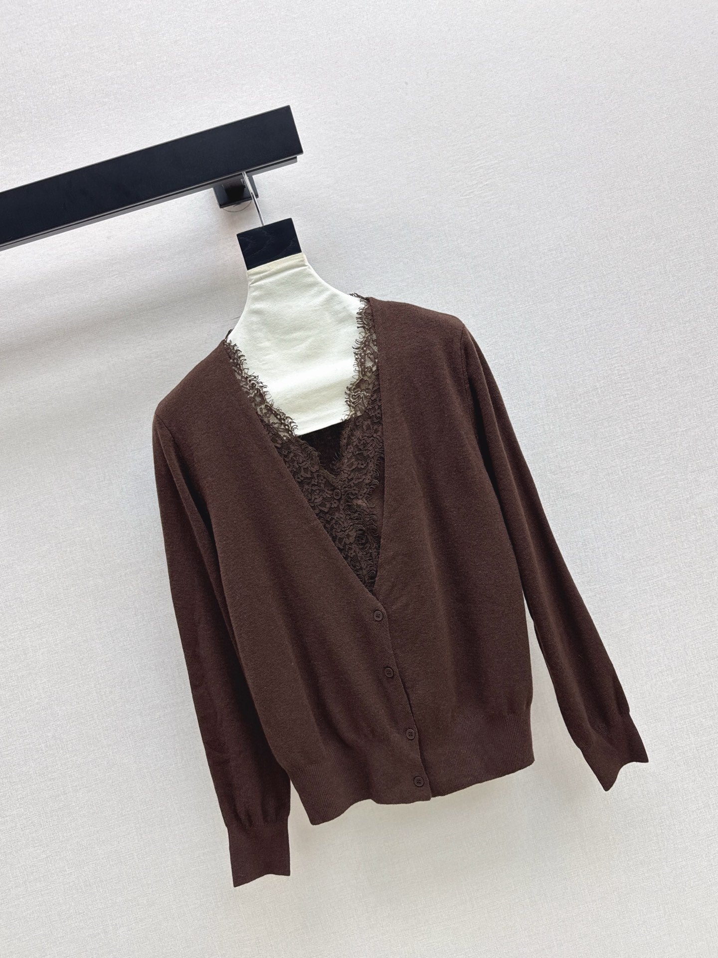 Es NEW Lace wool cardigan