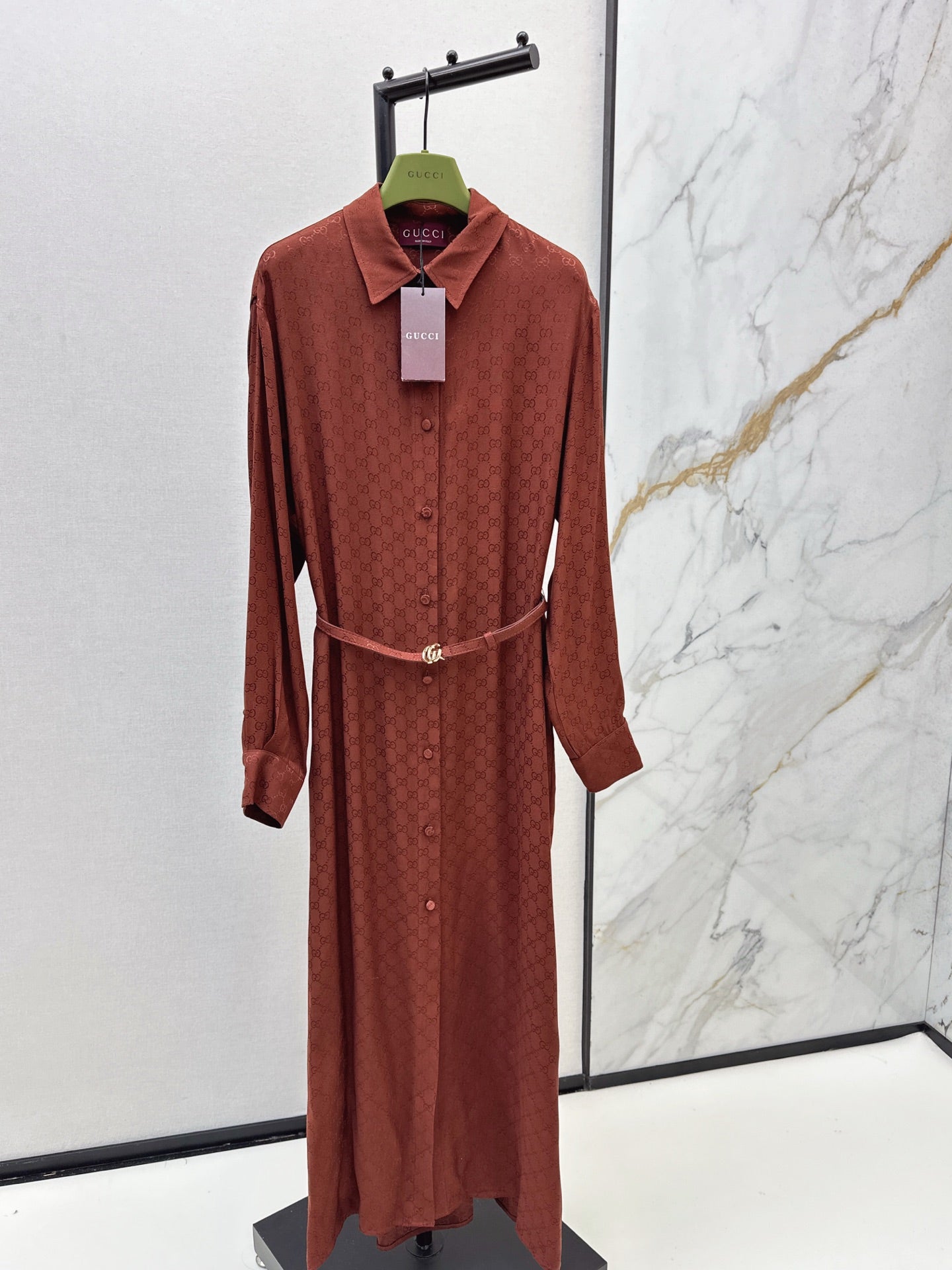 Guc NEW belted dress