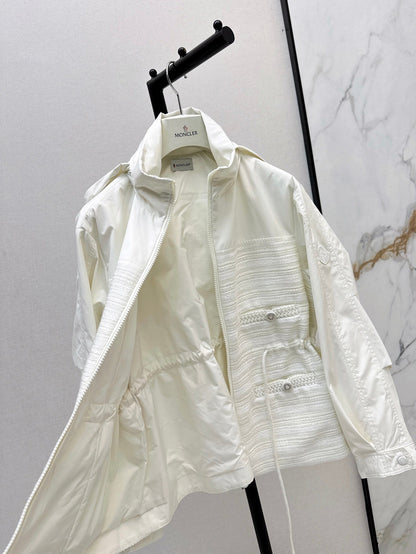 Monc NEW waisted hooded jacket