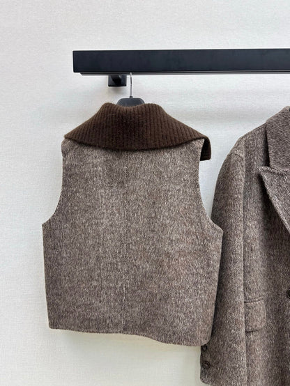 Max NEW Wool coat and vest set