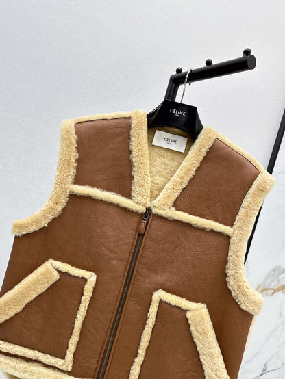 Ce1i NEW fur vest