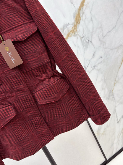 Loro NEW plaid coat