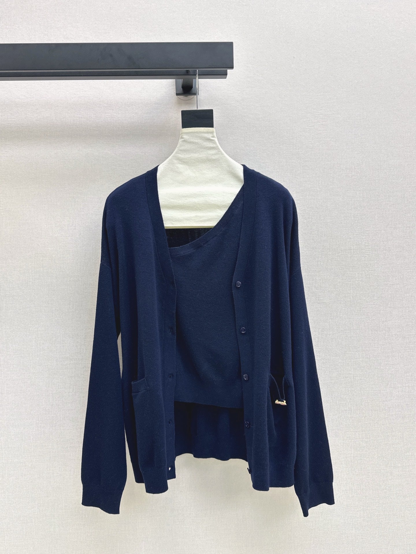 Miu NEW Knitted cardigan vest set