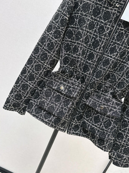 CD NEW Hooded plaid jacket