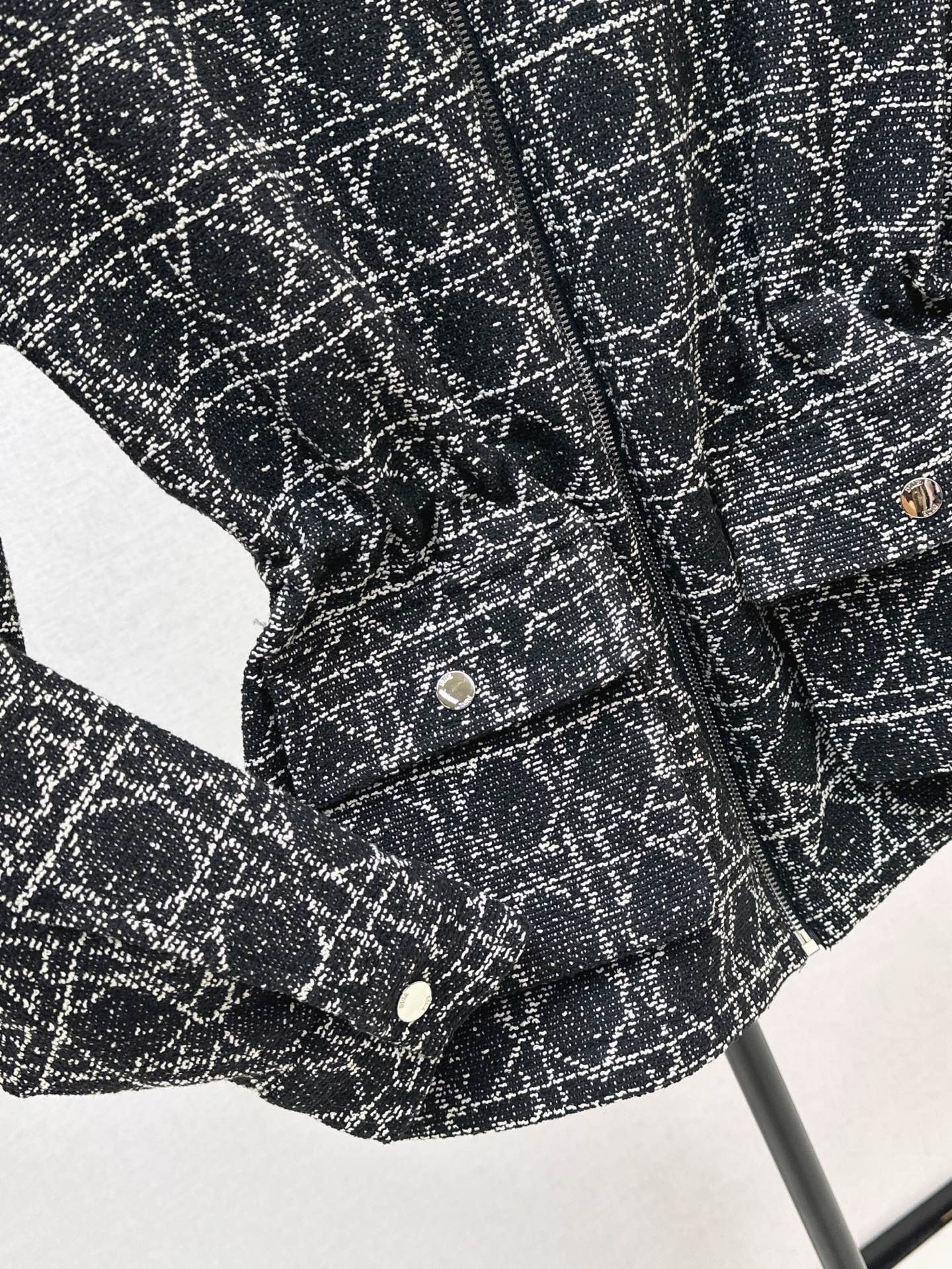 CD NEW Hooded plaid jacket