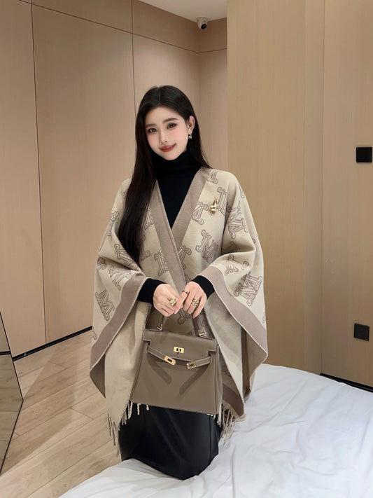 Max NEW Wool scarf cloak