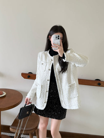 Chan NEW Woven goose down jacket