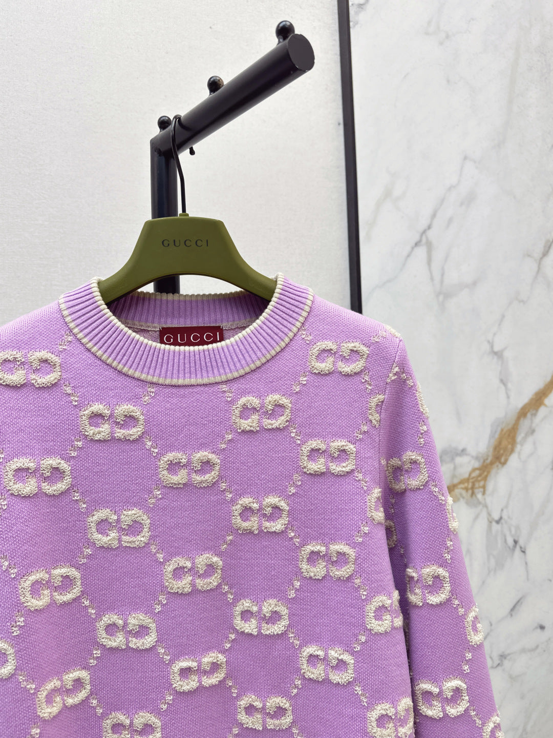 Guc NEW Jacquard knitted sweater