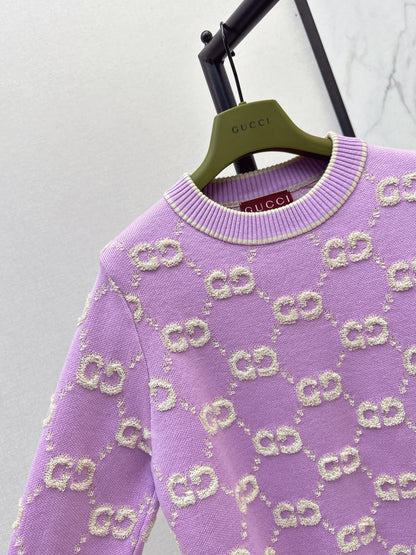 Guc NEW Jacquard knitted sweater