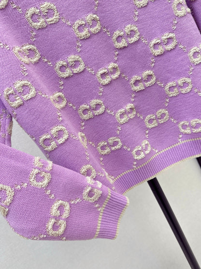 Guc NEW Jacquard knitted sweater