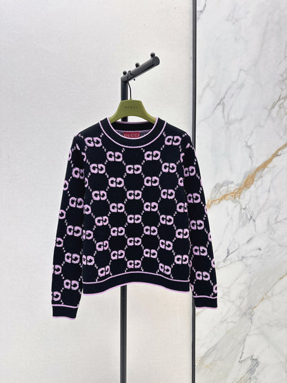Guc NEW Jacquard knitted sweater