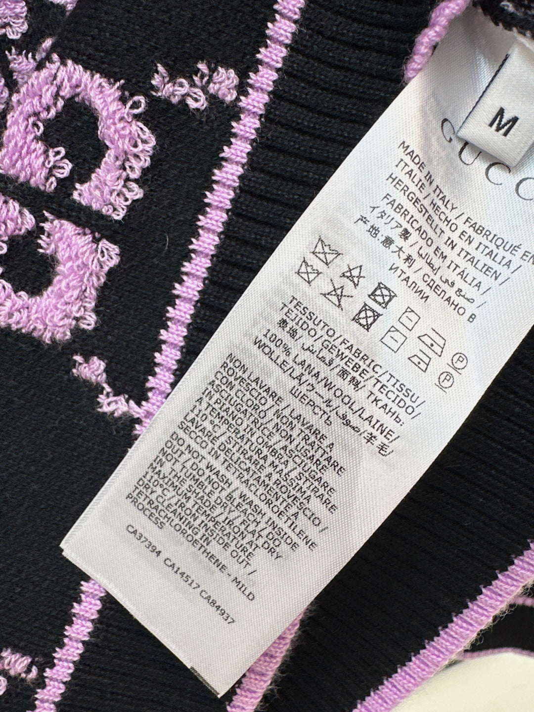 Guc NEW Jacquard knitted sweater