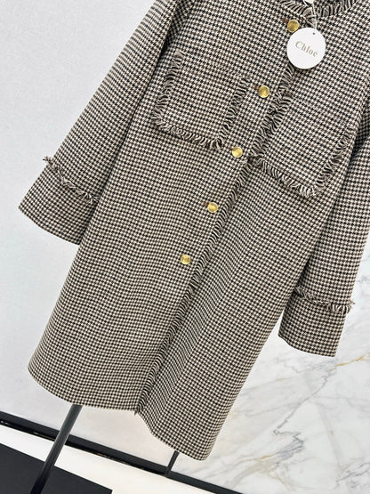 Cho1 NEW Houndstooth overcoats