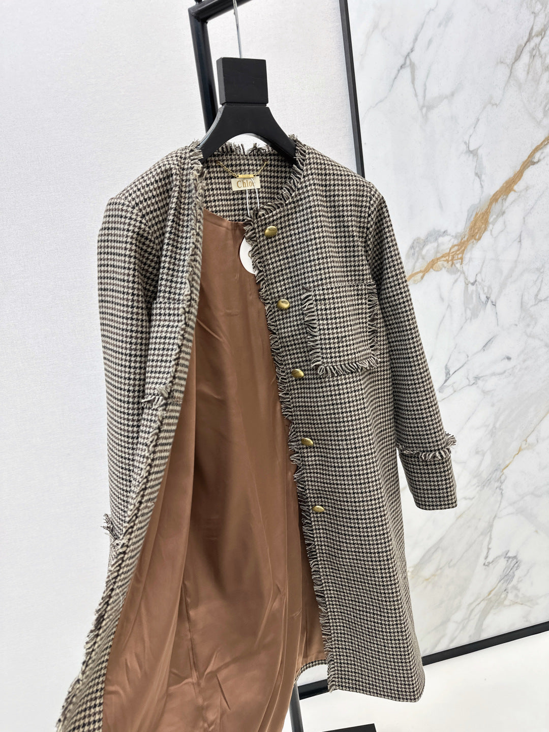 Cho1 NEW Houndstooth overcoats