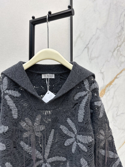 Brun NEW Embroidered sweater