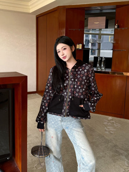 Louis NEW Printed hooded jacket