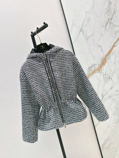 Chan NEW Hooded Tweed Coat