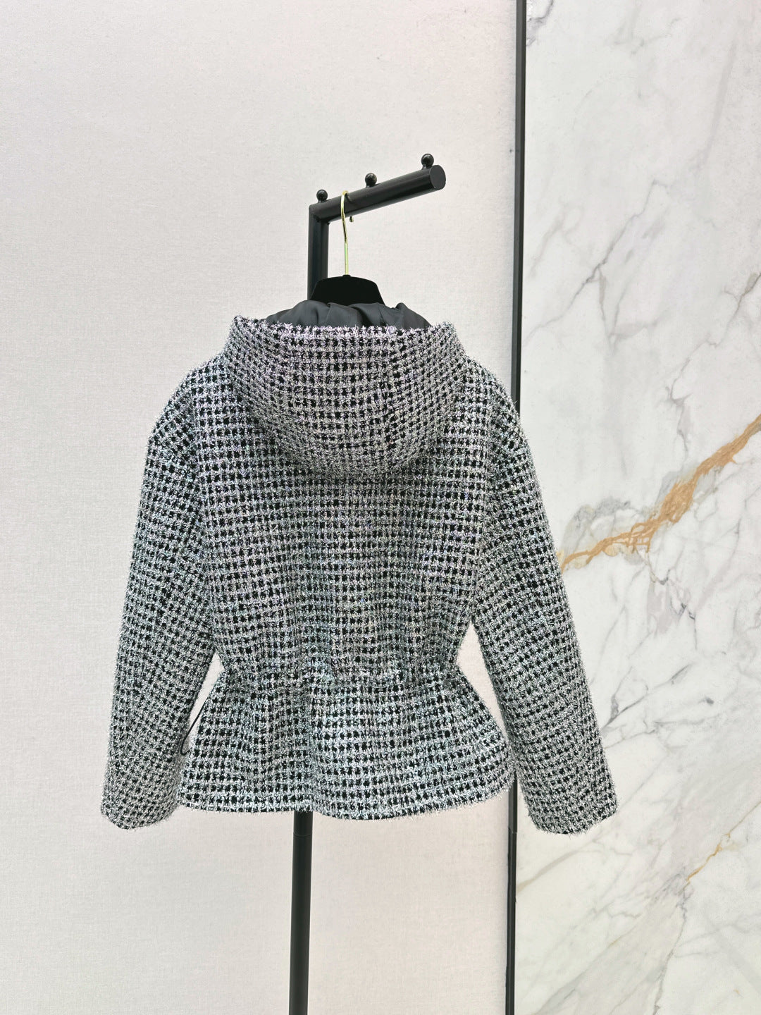 Chan NEW Hooded Tweed Coat