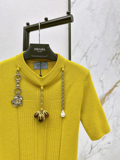 Pra NEW Pendant Wool Knit Sweater