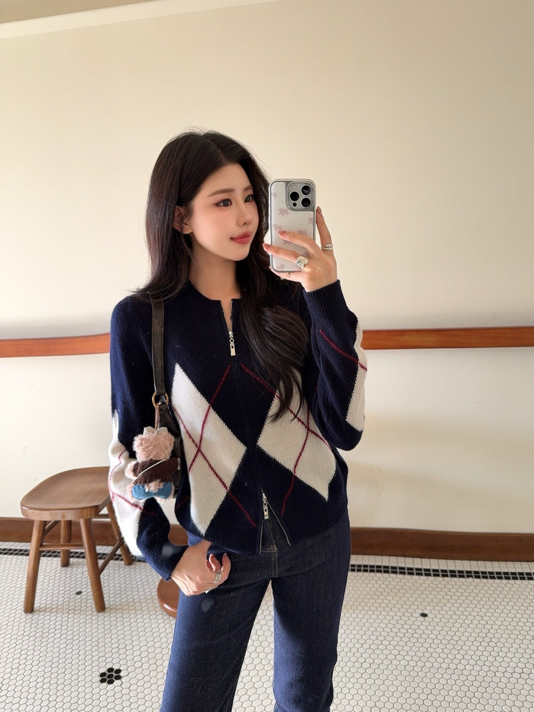 Ral NEW Round-neck cardigan